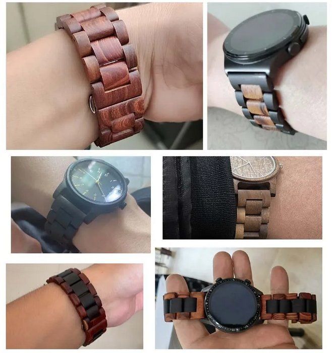 Garmin Smartwatch: Holzarmband bracelet bois für Vivoactive Venu 2 3 4 – Neu und originalverpackt aus Lausanne von WATCH-WORLD 6