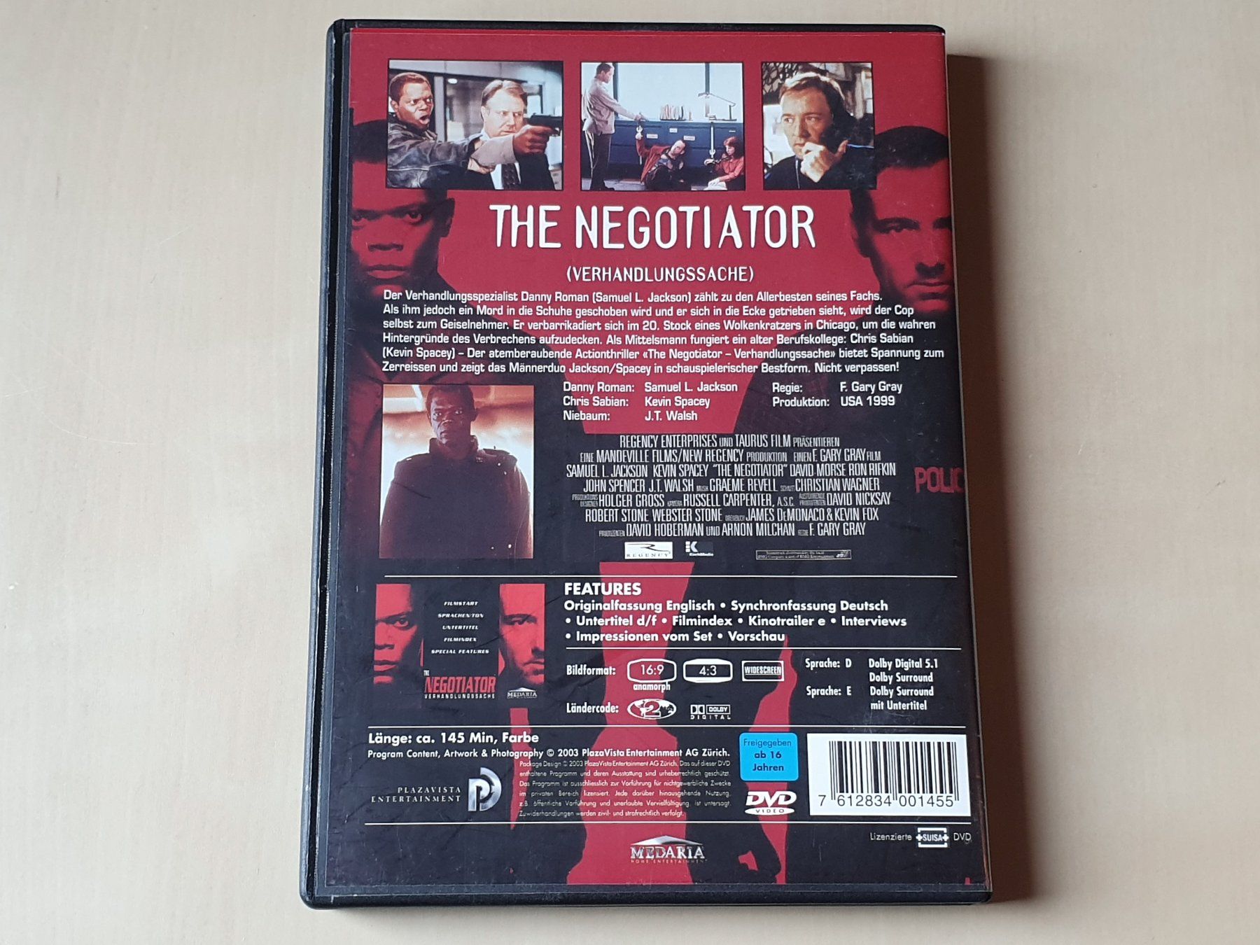 Alle DVDs: The Negotiator – Gebraucht aus Stansstad von collectorsshop 1