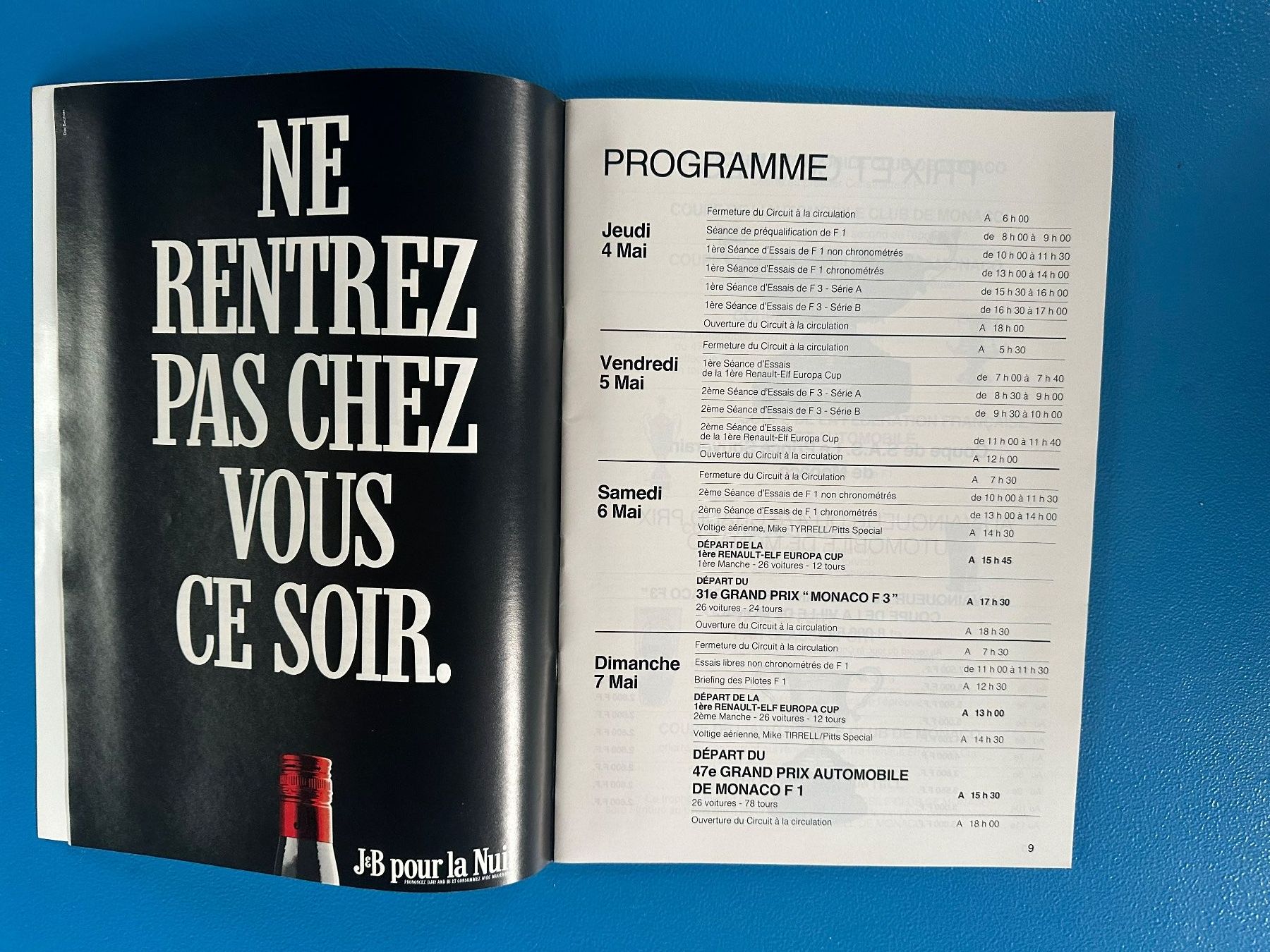 Revues & Magazines: Programmheft , F 1  Monaco  1989 – D'occasion à Boswil par pavo1 2