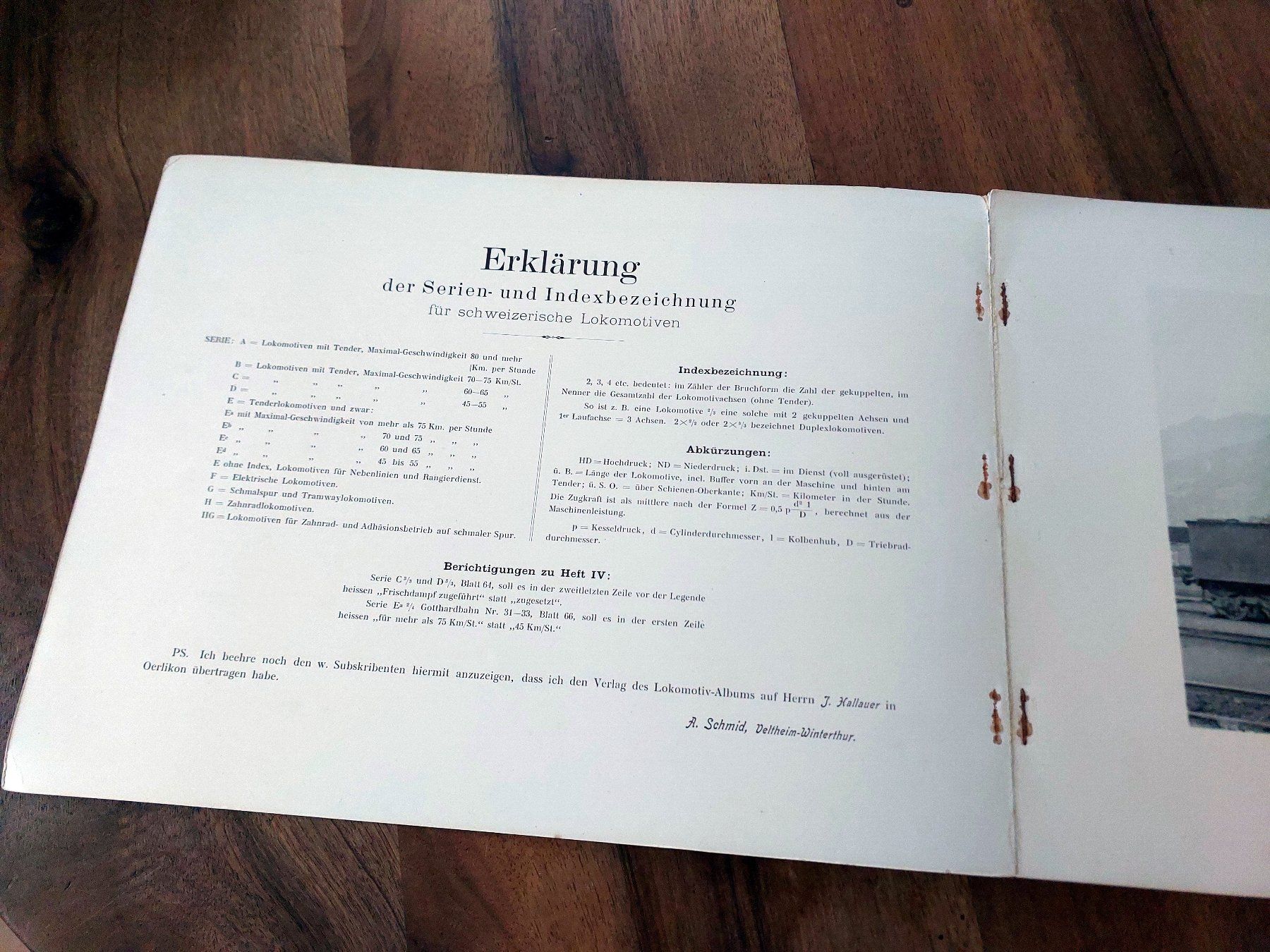 Livres: Sammlung schweizerischer Lokomotiv-Typen - J. Hallauer – D'occasion à Schönenwerd par Steidi 1