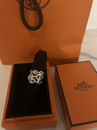 Hermes Ring Silber Neu!