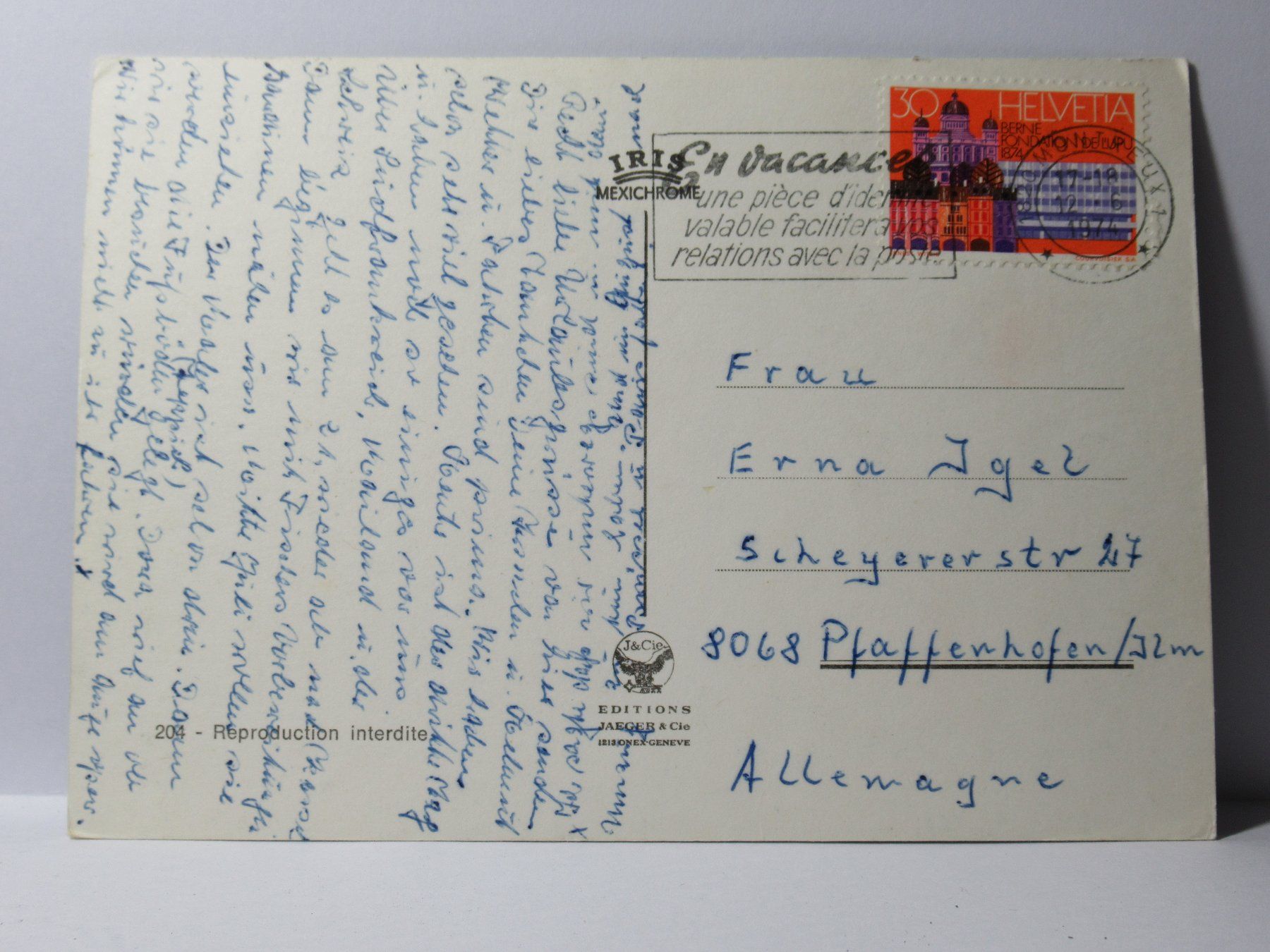 Cartes postales: Montreux , Chillon 1974 – D'occasion à Grenchen par Bluemchen1900 1