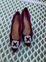 Escarpins velours bordeaux femme pointure 40 BIAnCO strass