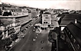 Lausanne, avenue de la Gare. Tankstelle