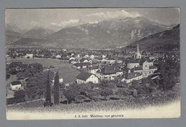 1905, MONTHEY, AU VERSO, TIMBRE DÉCOLLÉ