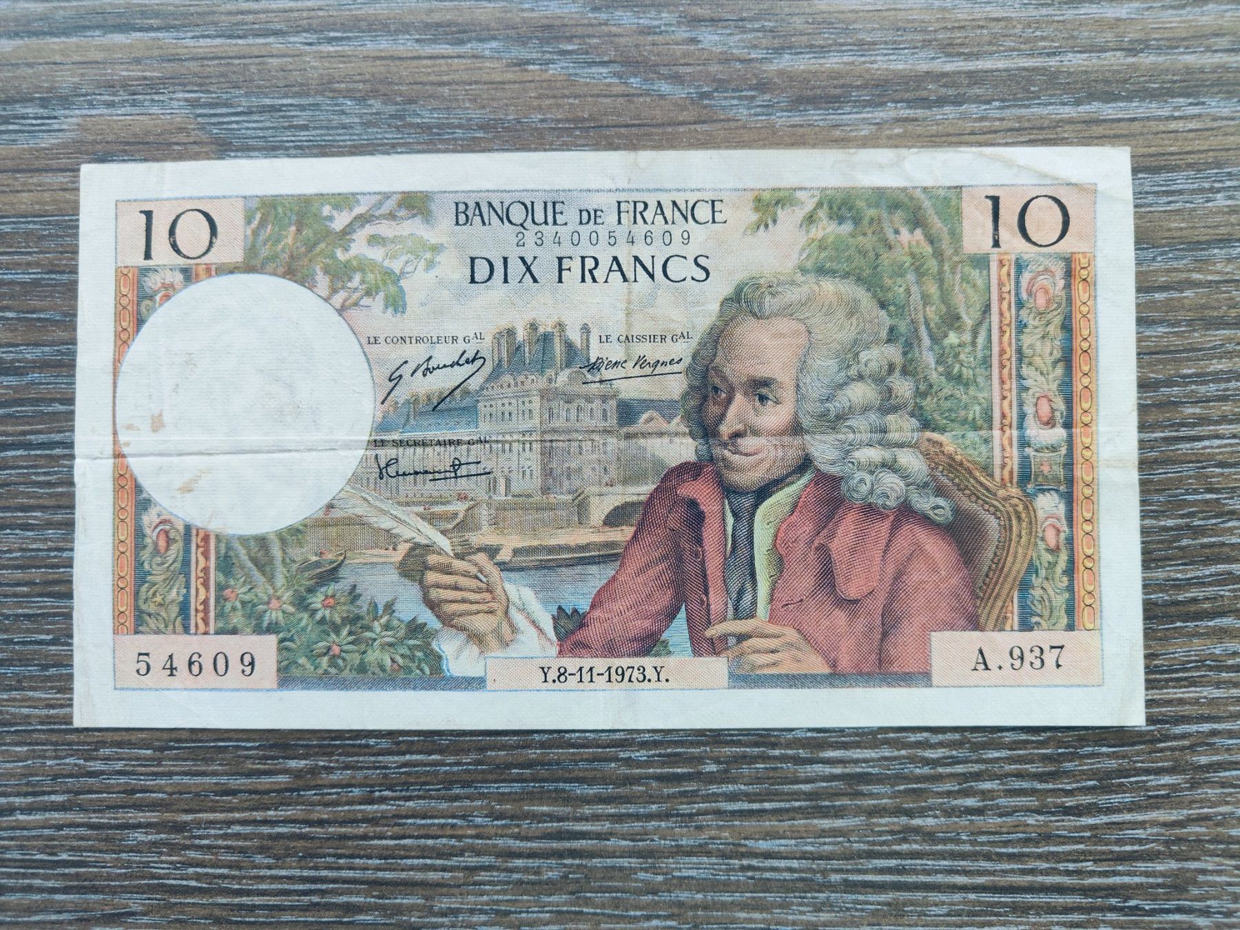 Banknoten: Frankreich 10 Francs 1973 !!!!!!! – Gebraucht aus Flaach von Lonzo99