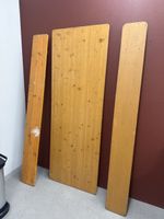 Bierbank Set Holz mit Tischplatte und zwei Sitzbänken