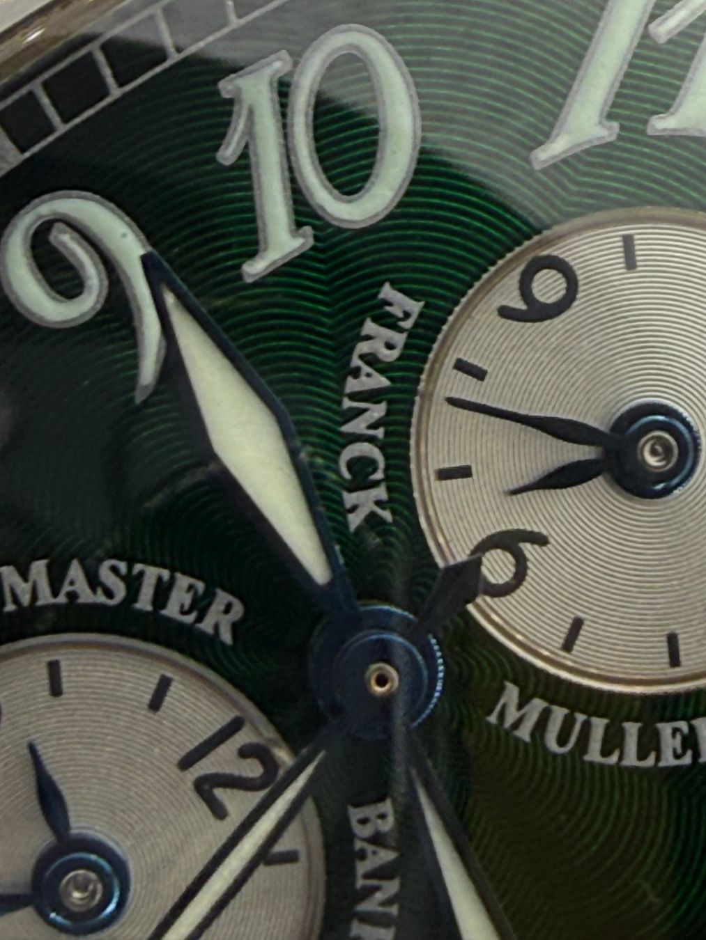 Franck Muller Uhren: Franck Muller Master Banker 5850 MB cadran vert – Gebraucht aus Bottens von Evergold.ch 3