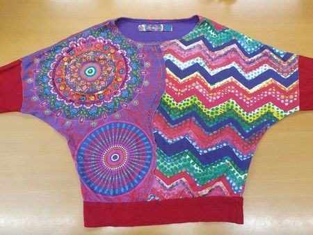 Desigual pulli dünner stoff mädchen gr 7/8 jahre