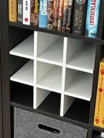 Ikea Kallax Flaschen-Einsatz mit 9 Fächern weiss