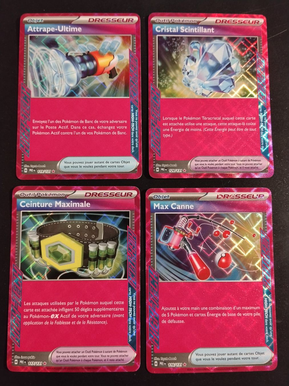 Pokémon Carte collezionabili: Pokémon Évolutions Prismatiques: 4 cartes High-Tech FR – Usato da Palézieux-Village venduto da oufoux08