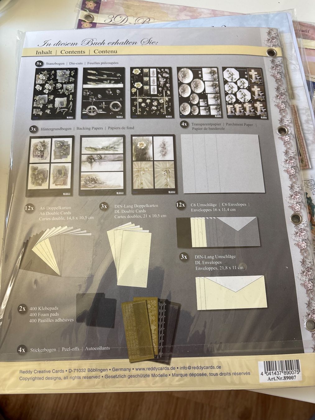 Kit bricolage: Ca. 40x 3D-Karten zum basteln – Nuovo e nell'imballaggio originale da Amriswil venduto da SCHLOSSGEISTLI 1