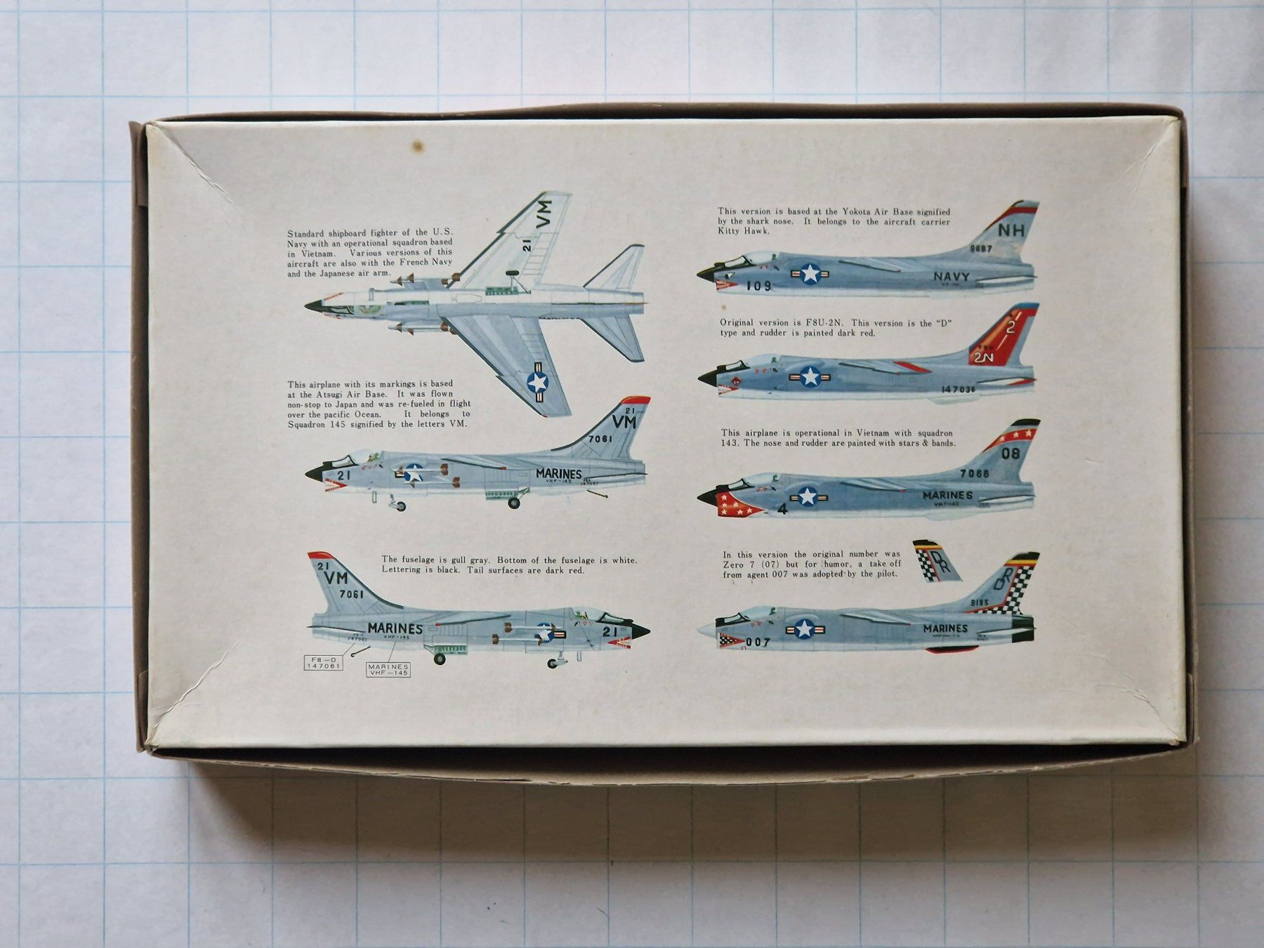 Kit di modellismo & Modellini statici: Fujimi 1/70 F8-D Crusader – Usato da Liestal venduto da duese56 1
