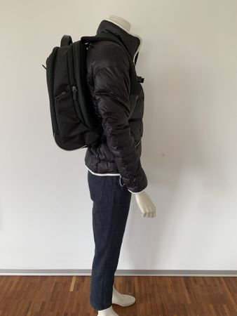 SAMSONITE: Neuer hochwertiger schwarzer Laptop-Rucksack, Top