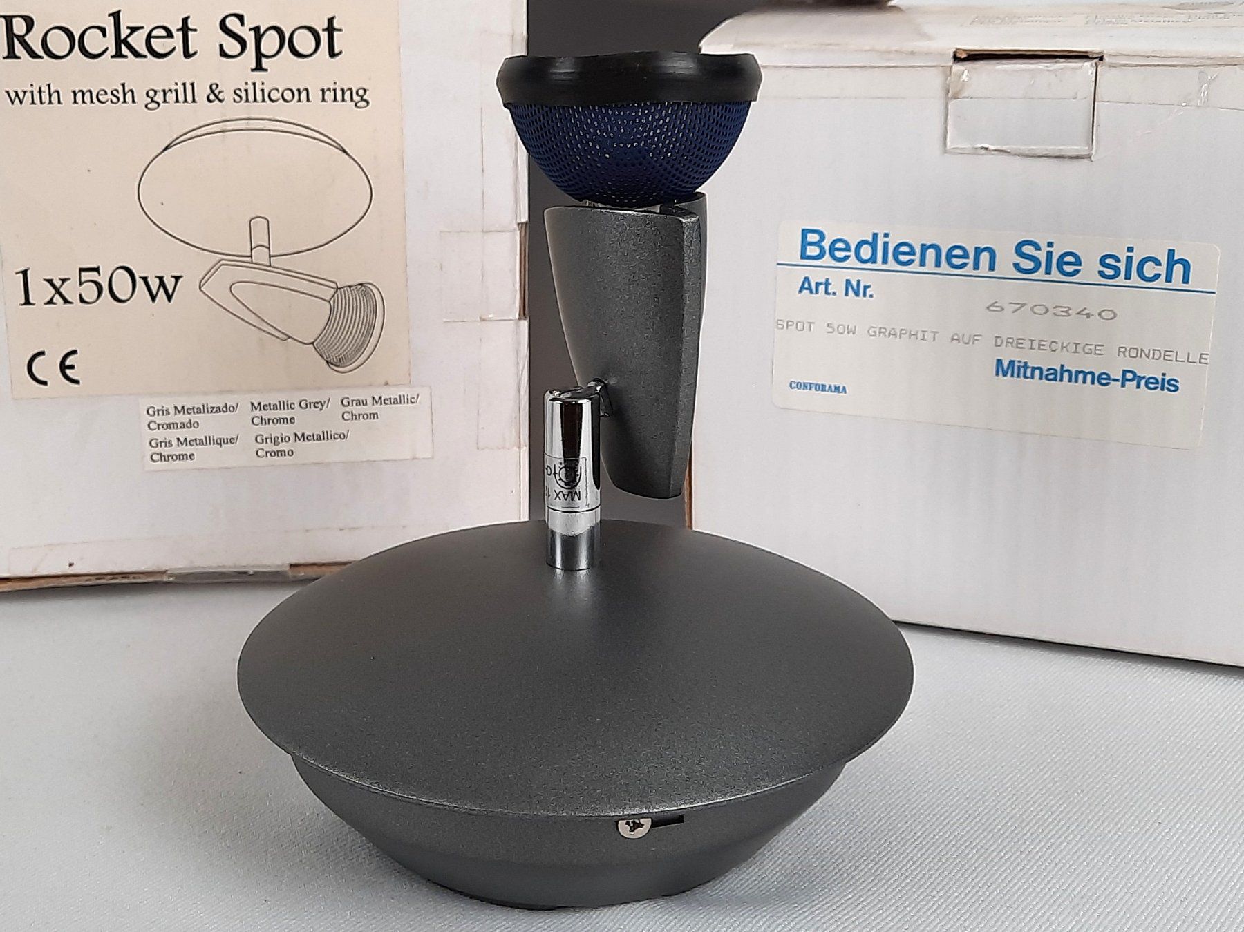 Lampen: 3er-Set Halogen-Spots "Rocket Spot" 50W – Graphit – Gebraucht aus Beinwil am See von Restwert_Beinwil 5