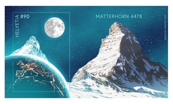 Tutti i francobolli: Swiss Crypto Stamp ID1 Matterhorn** – Nuovo (secondo la descrizione) da Dottikon venduto da haeusibuh5