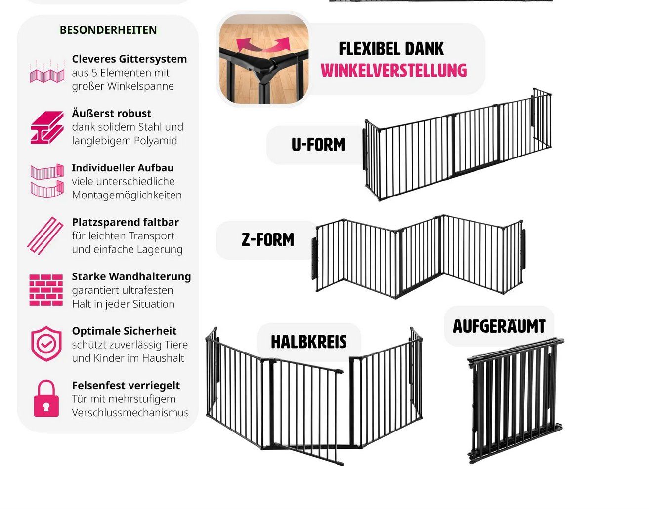 Accessori: Kaminschutzgitter Agni – Nuovo (secondo la descrizione) da Steinhausen venduto da Retourenprofis 1