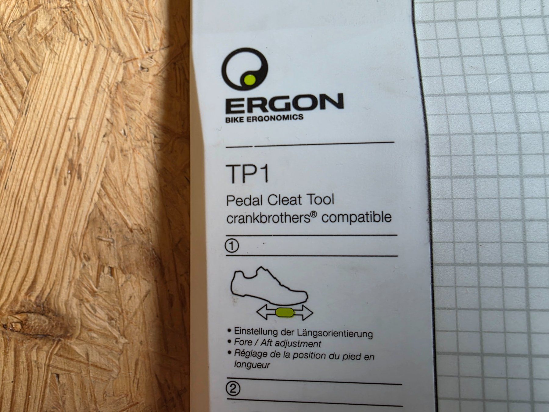 Ergon Pezzi di ricambio: Ergon TP1 crankbrothers - Cleats Schablone – Usato da Wängi venduto da Uevi 1
