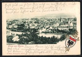 AK Aarau, Ortspartie aus der Vogelschau