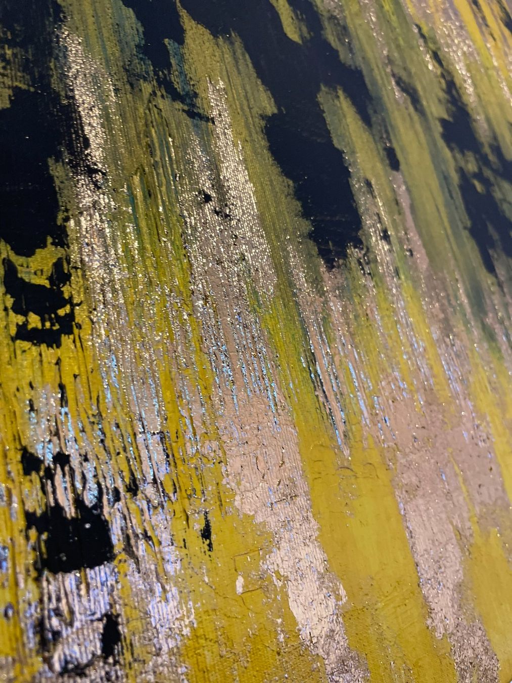 Gemälde: Black Ember in Metallic Pulse Textured Painting – Neu und originalverpackt aus Zürich von chj_855s 6