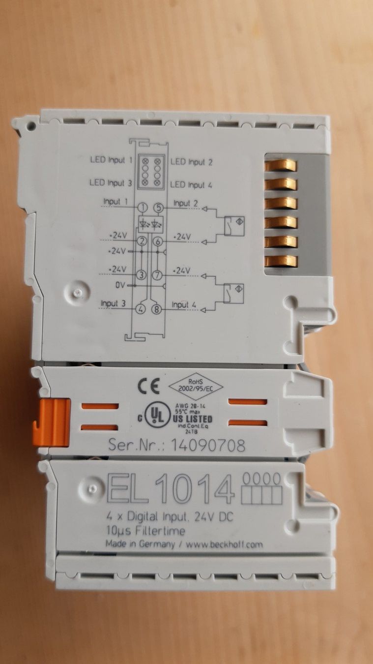 Beckhoff Componenti elettronici: Beckhoff EL1014, 4-Kanal-Digital-Eingangsklemme, Einzeln – Usato da Oey venduto da Parkplatzbrocki