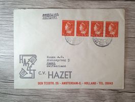 TR48 Enveloppe + Timbre Pays-Bas 1947