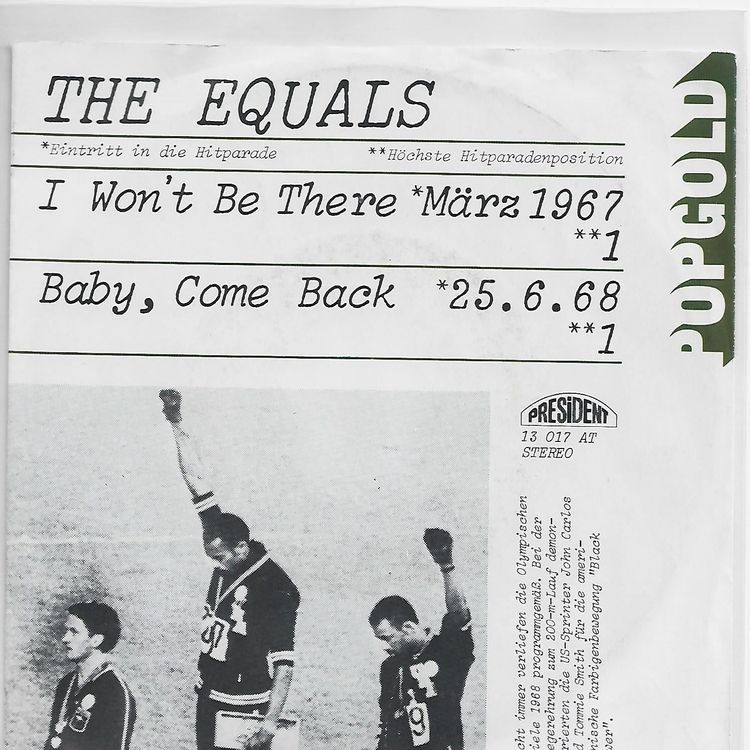 Dischi in vinile: Single7 The Equals  --  I won`t be There – Usato da Oberwil (Dägerlen) venduto da thealbum