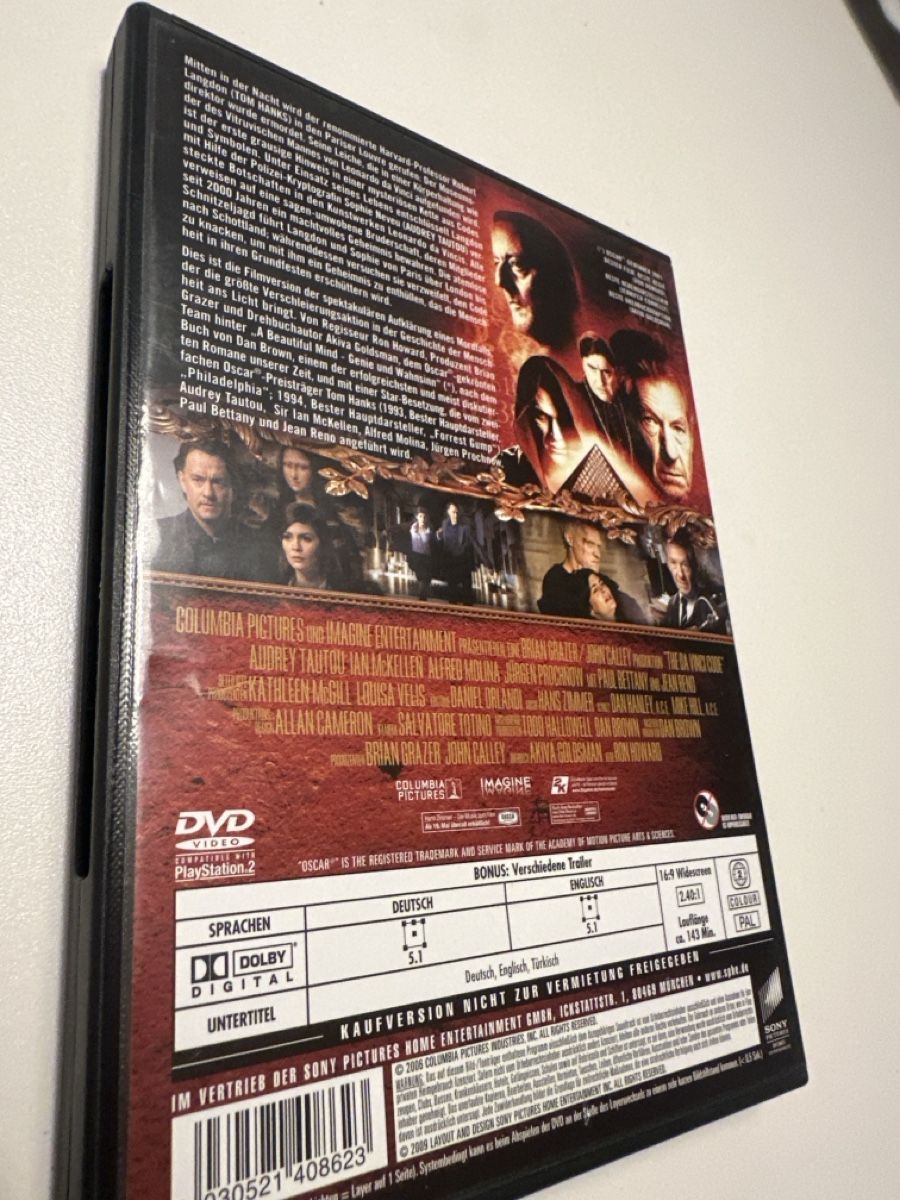 Tutti i DVDs: DVD The Da Vinci Code Sakrileg – Usato da St. Gallen venduto da Ellly 1