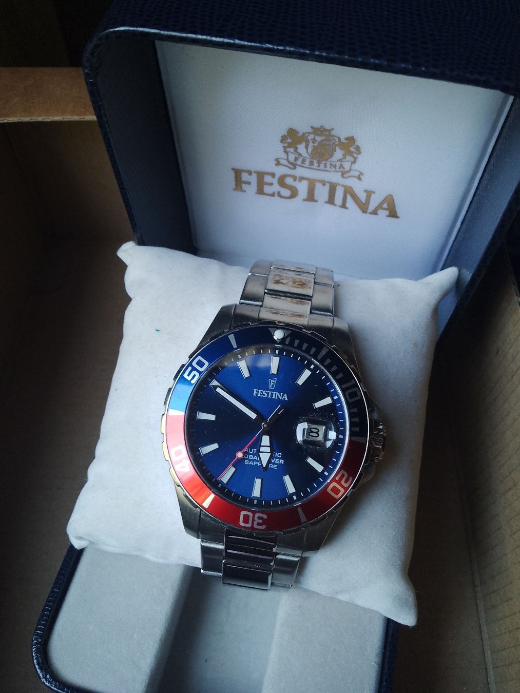 Festina Uhren: Festina Automatic 44mm läuft Super  – Gebraucht aus Agno von sam2608
