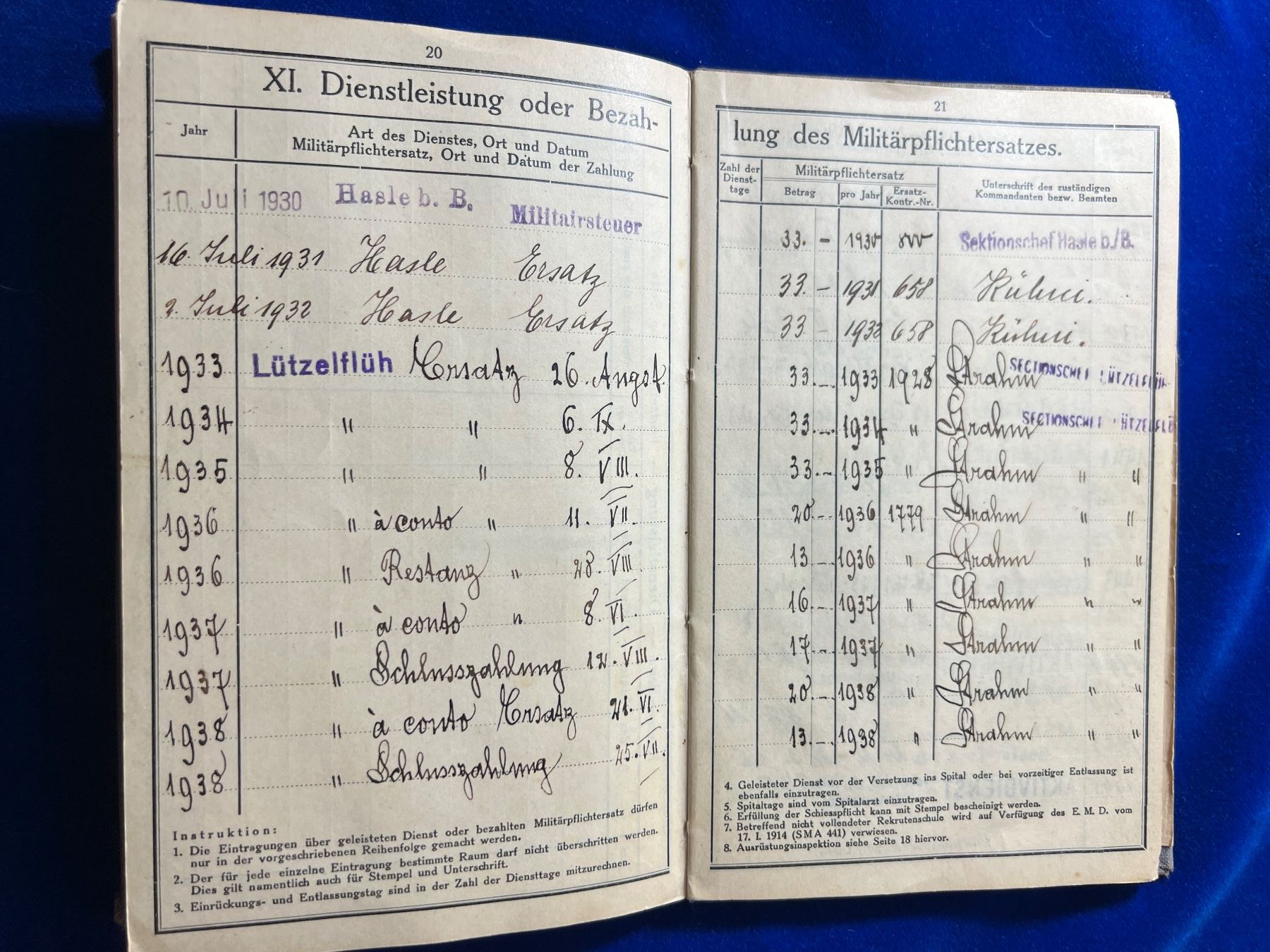 Libri: Dienstbüchlein Schweizer Armee (25/409) – Usato da Hermetschwil-Staffeln venduto da militaria-schweiz 2