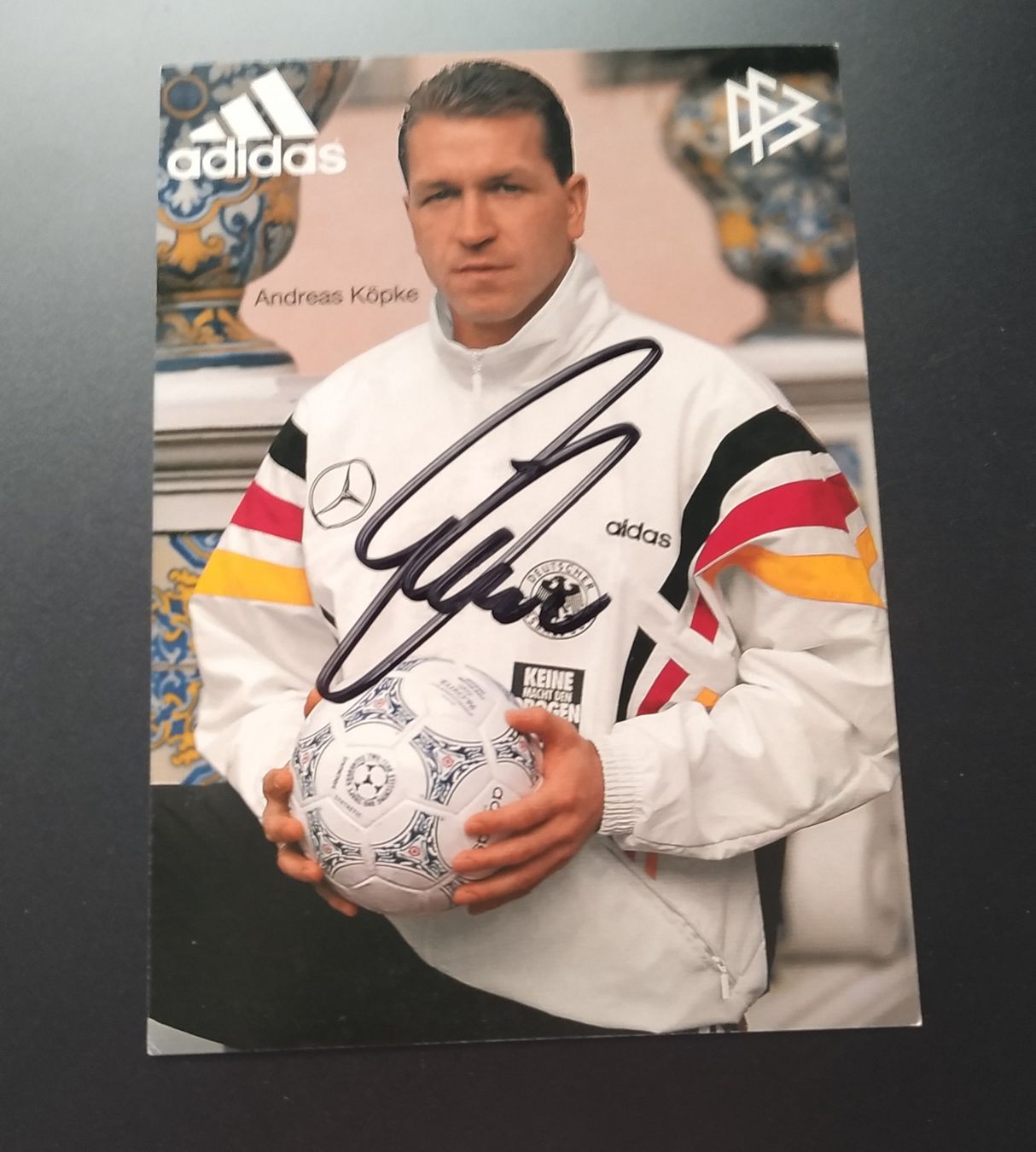 Autografi: Andreas Köpke  BRD-Nati-Torhüter original signiert – Usato da Biel/Bienne venduto da Ruediw