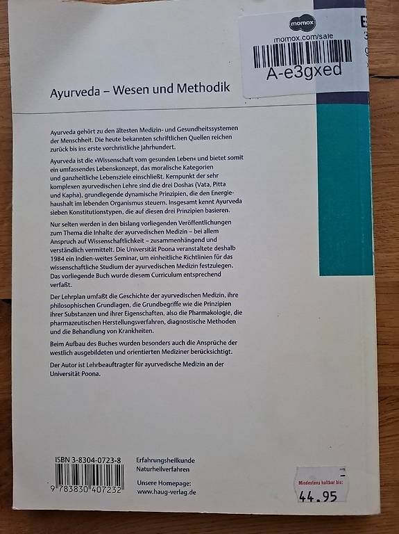 Bücher: Ayurveda - Wesen und Methodik von Subhash Ranade – Gebraucht aus Luzern von Ostara13 1