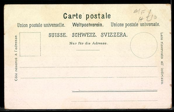 Cartoline postali: Lithographie Interlaken, Grindelwald, Trümmelbachfall, Jungf – Usato da Berlin venduto da bartko-reher 1