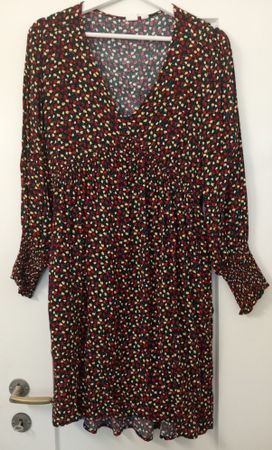 Gap Kleid Gr. XS Viskose mit Taschen Blumenmuster Top!