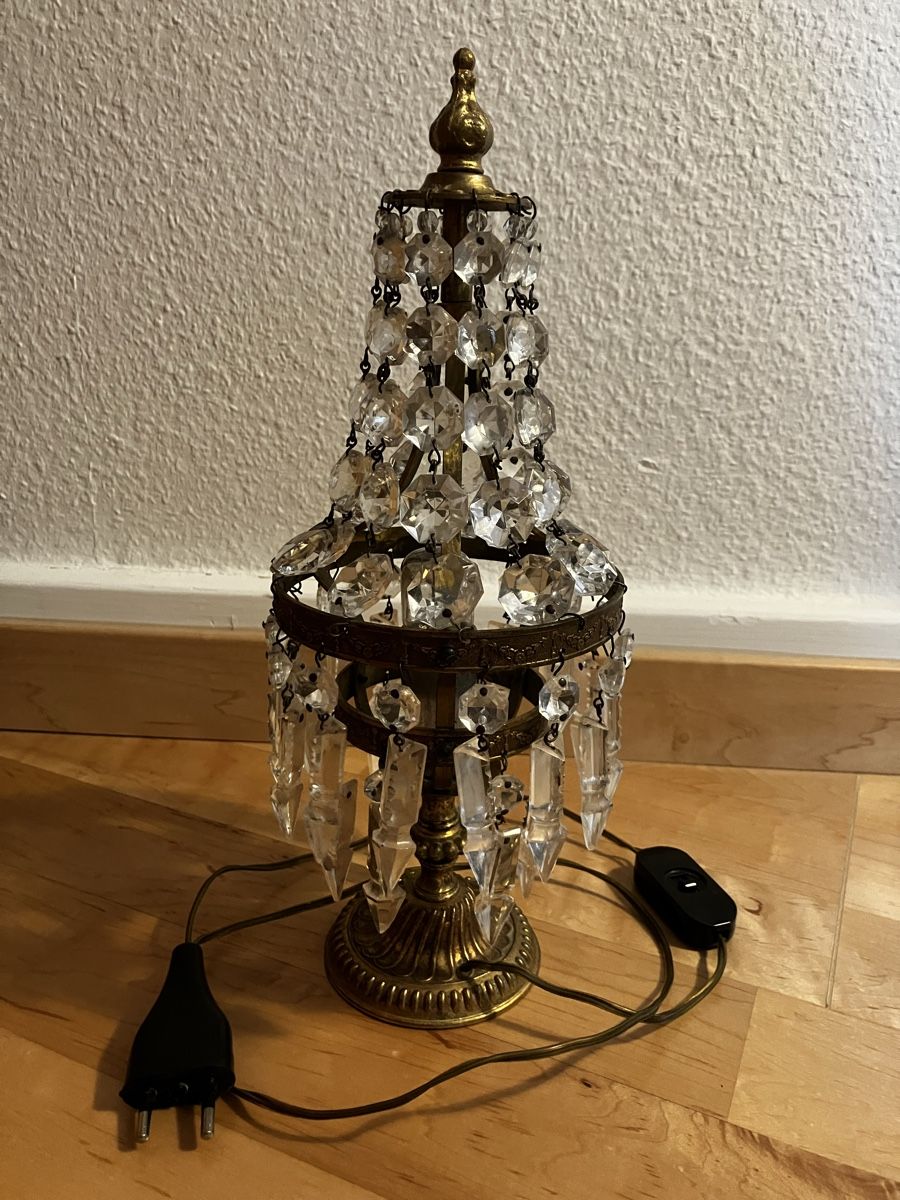 Lampes: Antike Kristall-Tischlampe – D'occasion à Zürich par sab_mfq5 1