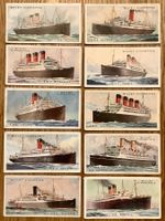 1924 - 10 Antike SHIPS OF THE WORLD Sammelbilder England