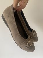 Gabor Comfort Ballerinas Gr. 36 Wildleder beige Schuhe