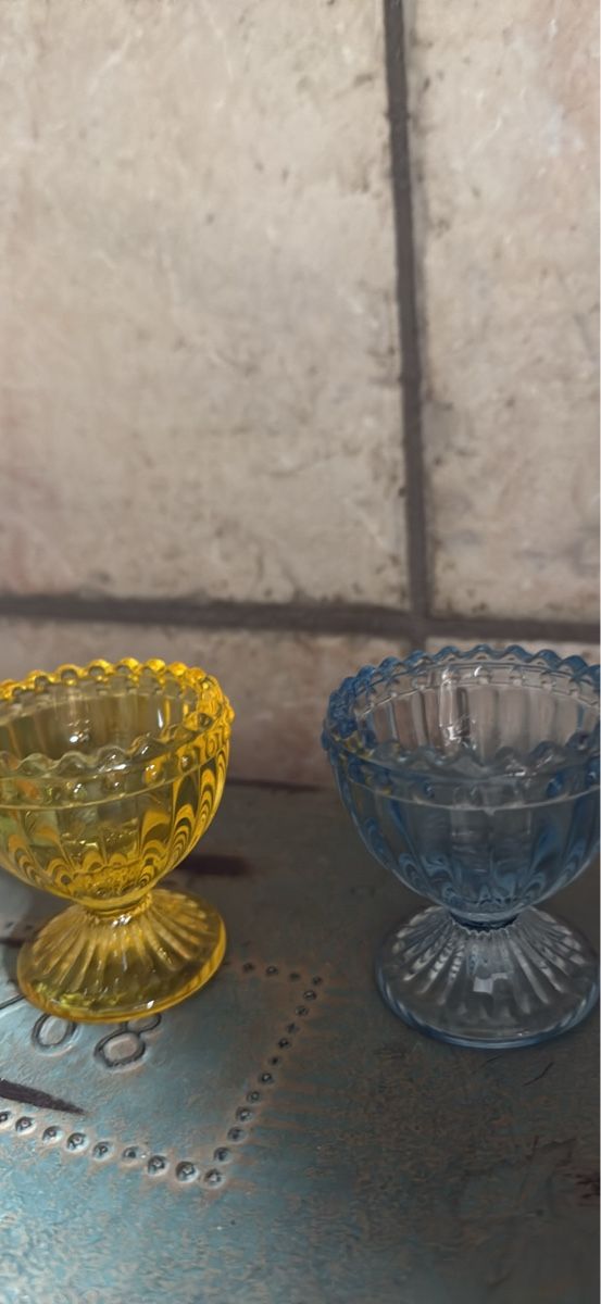 Greengate Sonstiges Geschirr: Vier Eierbecher Glas Greengate Alice – Gebraucht aus Schaffhausen von Ibag 1