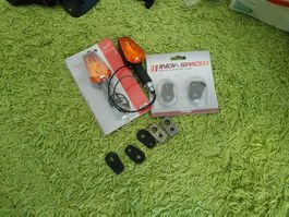 NEUE Universalblinker 40mm orange 12V / 21W inkl. Cover