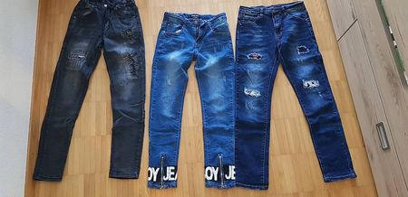 Jeans Hosen Gr. 152 Paket 3 Hosen neu