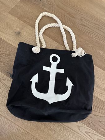 Strandtasche mit Anker Motiv, perfekt für den Sommer