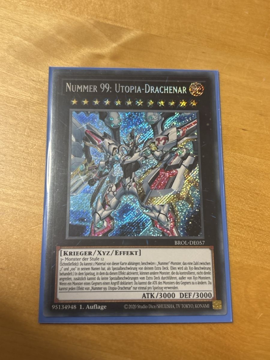 Yugioh Carte collezionabili: Nummer 99: Utopia-Drachenar BROL-DE057 1. Auflage – Usato da Speicherschwendi venduto da YugisKartenKammer