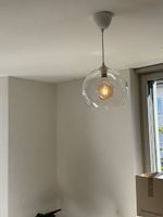 Hängelampe Glaskugel transparent rund guter Zustand