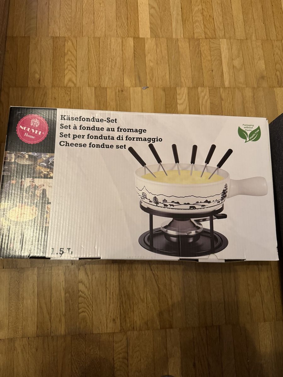 Pentole: Caquelon à fondue – Nuovo e nell'imballaggio originale da Grand-Lancy venduto da Didine015