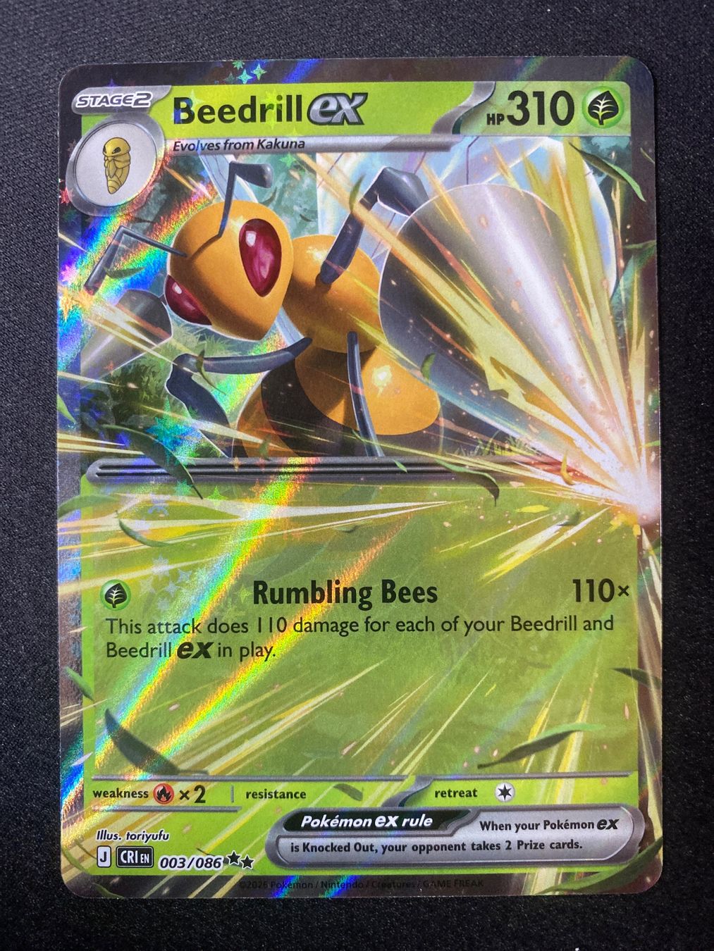 Pokémon Sammelbilder & Trading cards: Beedrill ex 3 - Bibor ex - Chaos Rising - EN – Neu (gemäss Beschreibung) aus Hausen AG von Shrade