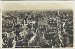 Ansichtskarte Nürnberg Blick von der Burgfreiheit