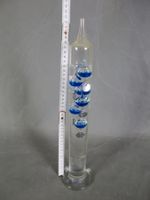 Galileo Glasthermometer ca. 43 x 8 cm von "Zurich Life"