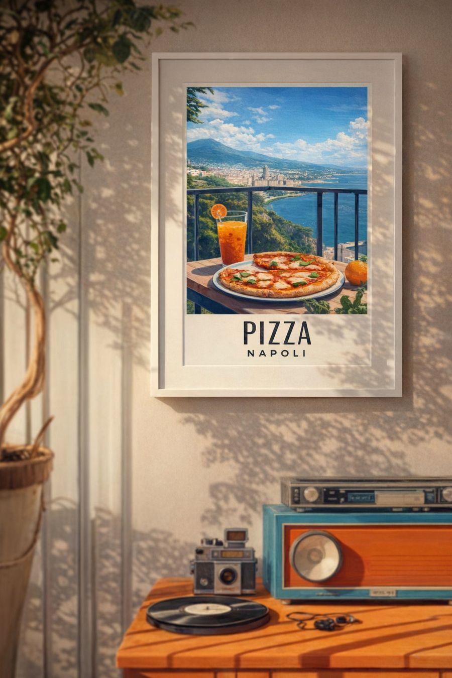 Poster & Bilder: Poster affiche Impression Pizza Vintage rétro déco – Neu und originalverpackt aus Meyrin von Nostalgica 2