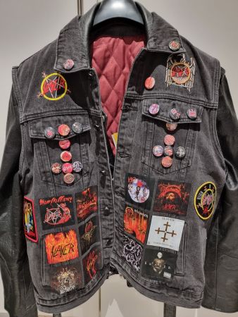 SLAYER Band Battle Jacket XL, "Show No Mercy", Thrash Kutte