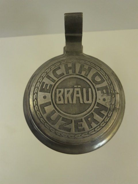 Eichhof Bicchieri: Brauerei Eichhof Zinndeckelkrug – Usato da St.Gallen venduto da Stocken64